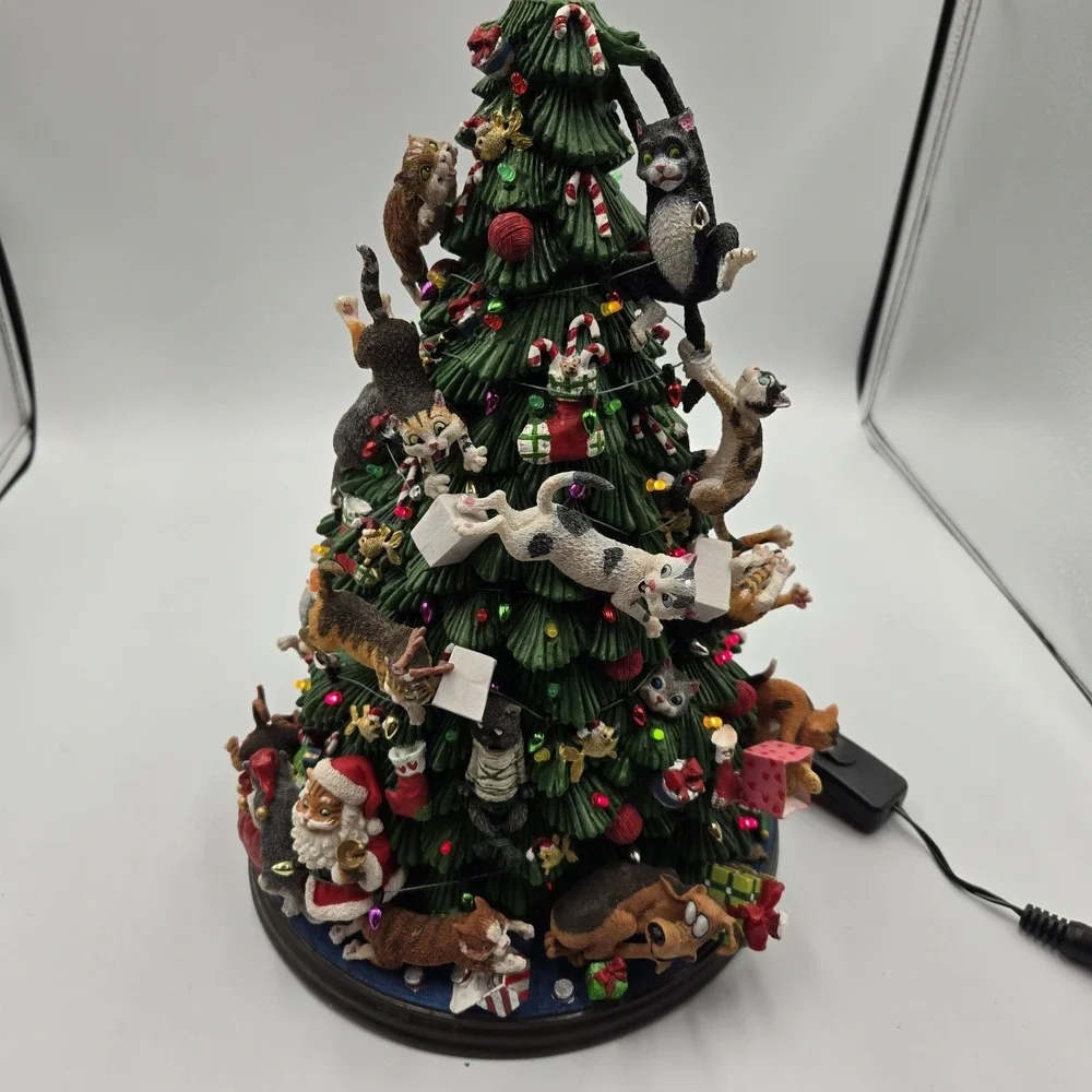 COMICAL CATS Christmas Tree Danbury Mint 12